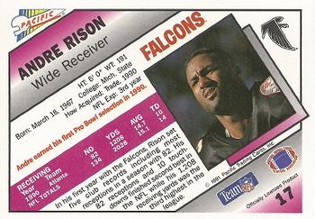 1991 Pacific #17 Andre Rison Back