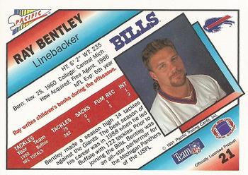 1991 Pacific #21 Ray Bentley Back