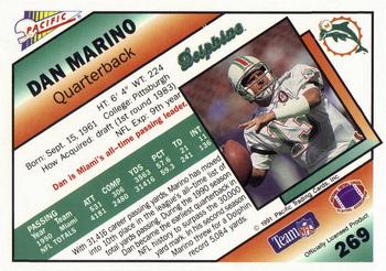 1991 Pacific #269 Dan Marino Back