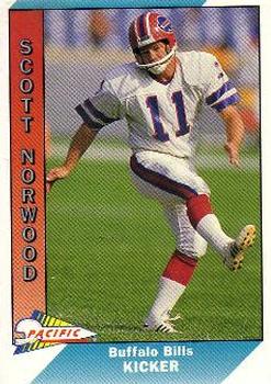 1991 Pacific #26 Scott Norwood Front