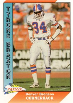 1991 Pacific #113 Tyrone Braxton Front