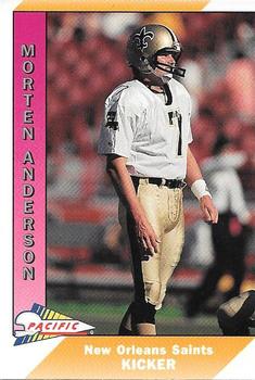 1991 Pacific #321 Morten Andersen Front