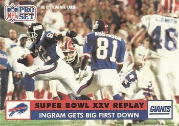 1991 Pro Set #50 Ingram Gets Big First Down Front