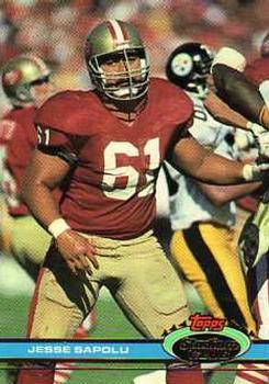 1991 Stadium Club #256 Jesse Sapolu Front