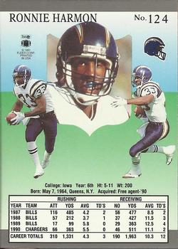 1991 Ultra #124 Ronnie Harmon Back