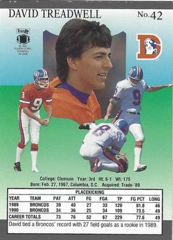 1991 Ultra #42 David Treadwell Back