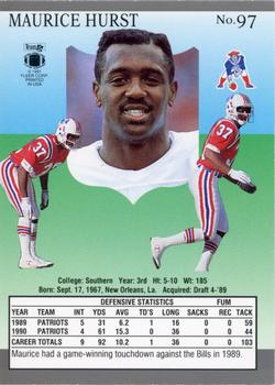 1991 Ultra #97 Maurice Hurst Back