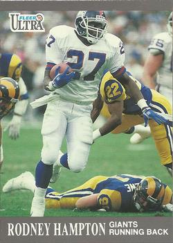 1991 Ultra #218 Rodney Hampton Front