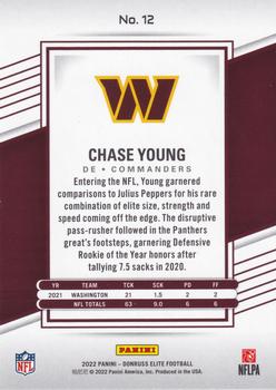 2022 Donruss Elite - Yellow #12 Chase Young Back