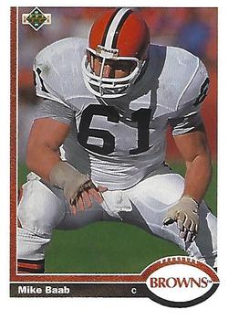 1991 Upper Deck #306 Mike Baab Front