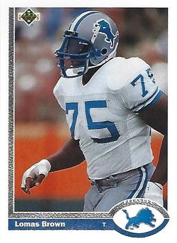1991 Upper Deck #325 Lomas Brown Front