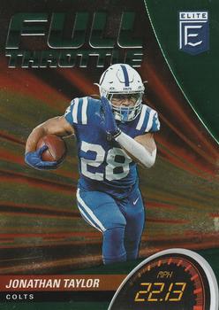 2022 Donruss Elite - Full Throttle Green #FT1 Jonathan Taylor Front