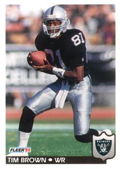 1992 Fleer #191 Tim Brown Front