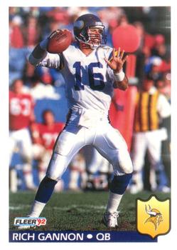 1992 Fleer #244 Rich Gannon Front