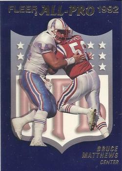 1992 Fleer - Fleer All-Pro 1992 #10 Bruce Matthews Front