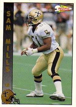 1992 Pacific #203 Sam Mills Front
