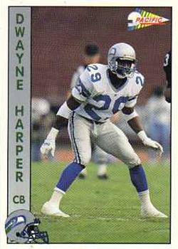 1992 Pacific #621 Dwayne Harper Front