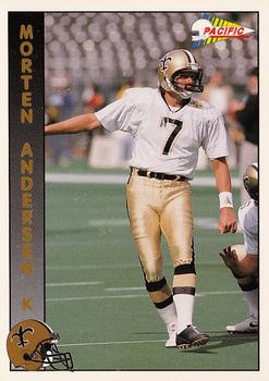 1992 Pacific #199 Morten Andersen Front