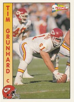 1992 Pacific #457 Tim Grunhard Front