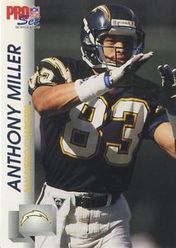 1992 Pro Set #639 Anthony Miller Front