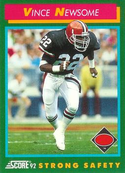 1992 Score #279 Vince Newsome Front