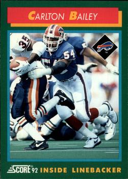 1992 Score #289 Carlton Bailey Front