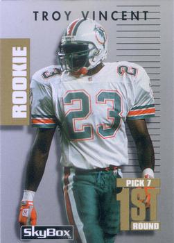 1992 SkyBox Prime Time #128 Troy Vincent Front