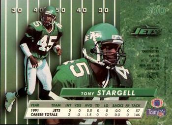 1992 Ultra #300 Tony Stargell Back