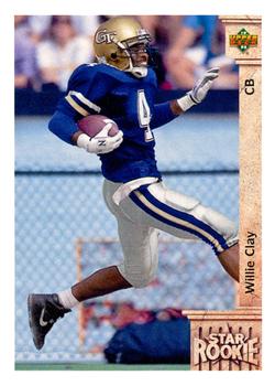 1992 Upper Deck #7 Willie Clay Front