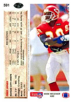 1992 Upper Deck #591 Fred Jones Back