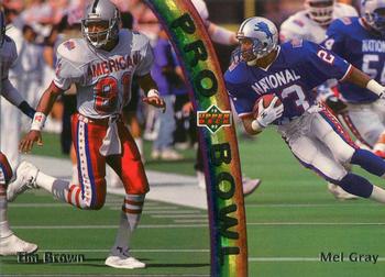 1992 Upper Deck - Pro Bowl #PB15 Tim Brown / Mel Gray Front