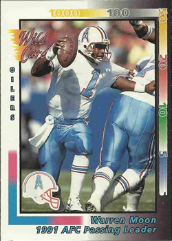 1992 Wild Card #242 Warren Moon Front