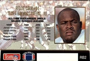 1993 Action Packed - 1000 Yd Rushers #RB2 Reggie Cobb Back