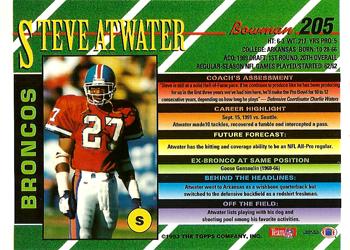 1993 Bowman #205 Steve Atwater Back