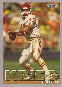 1993 Fleer #455 Dave Krieg Front