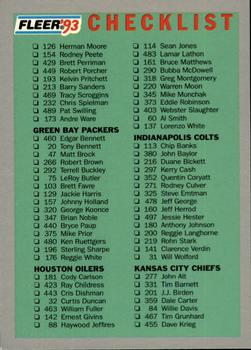 1993 Fleer #250 Checklist 2/4 Front