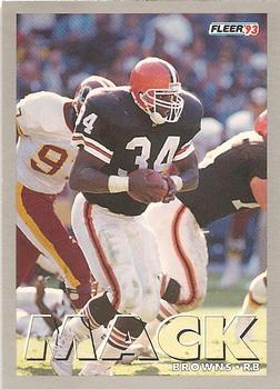 1993 Fleer #444 Kevin Mack Front