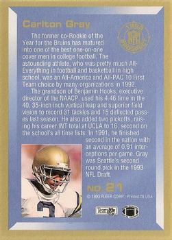 1993 Fleer - 1993 Prospects #21 Carlton Gray Back