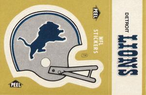 1983 Fleer Team Action - Stickers #NNO Detroit Lions Helmet Front