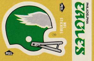 1983 Fleer Team Action - Stickers #NNO Philadelphia Eagles Helmet Front