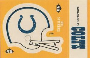 1984 Fleer Team Action - Stickers #NNO Indianapolis Colts Helmet Front