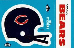 1985 Fleer Team Action - Stickers #NNO Chicago Bears Helmet Front