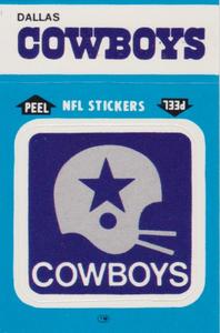 1987 Fleer Team Action - Stickers #NNO Dallas Cowboys Logo Front