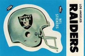 1987 Fleer Team Action - Stickers #NNO Los Angeles Raiders Helmet Front