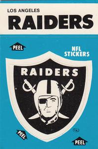 1987 Fleer Team Action - Stickers #NNO Los Angeles Raiders Logo Front