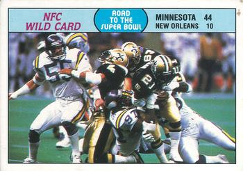 1988 Fleer Team Action #74 NFC Wild Card Front