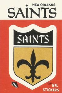 1988 Fleer Team Action #NNO New Orleans Saints Logo Front
