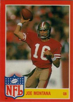 1985 Topps - Glossy NFL Stars #7 Joe Montana Front