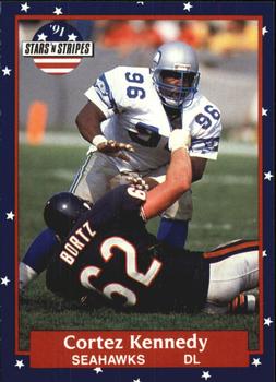 1991 Fleer Stars 'n Stripes #58 Cortez Kennedy Front