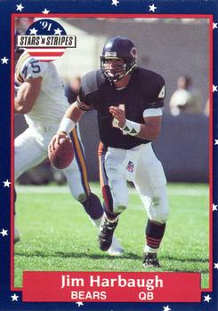 1991 Fleer Stars 'n Stripes #67 Jim Harbaugh Front